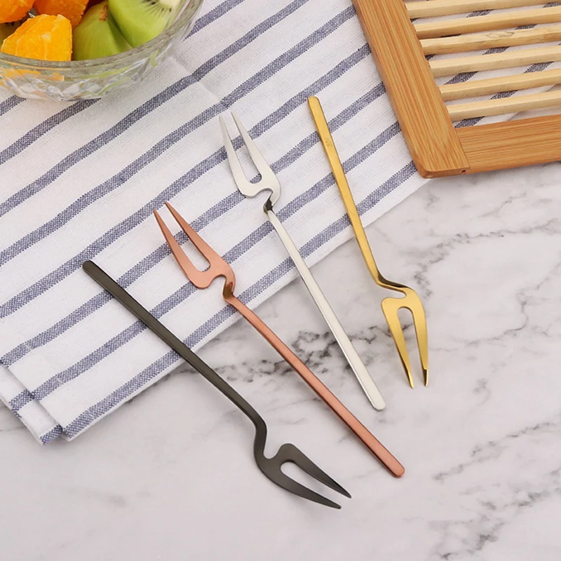 Copper Finish Stainless Steel Appetizer Forks