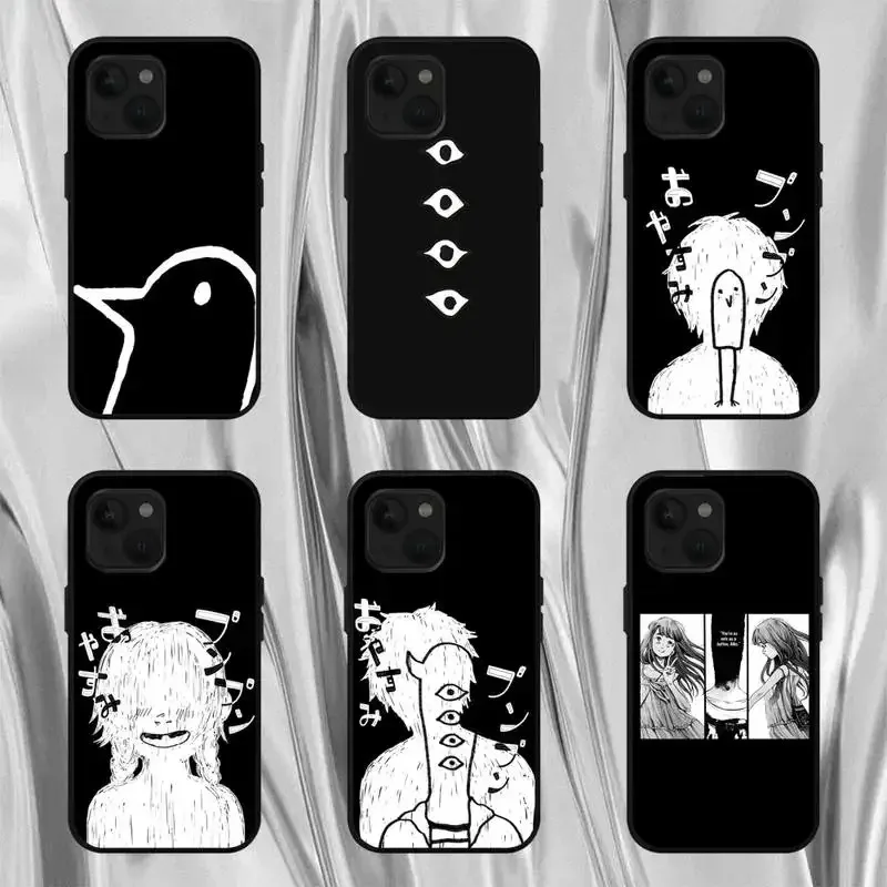Goodnight Punpun Black Back Phone Case