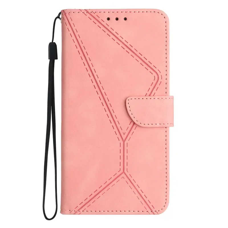 Leather Wallet Flip Case with Card Slots