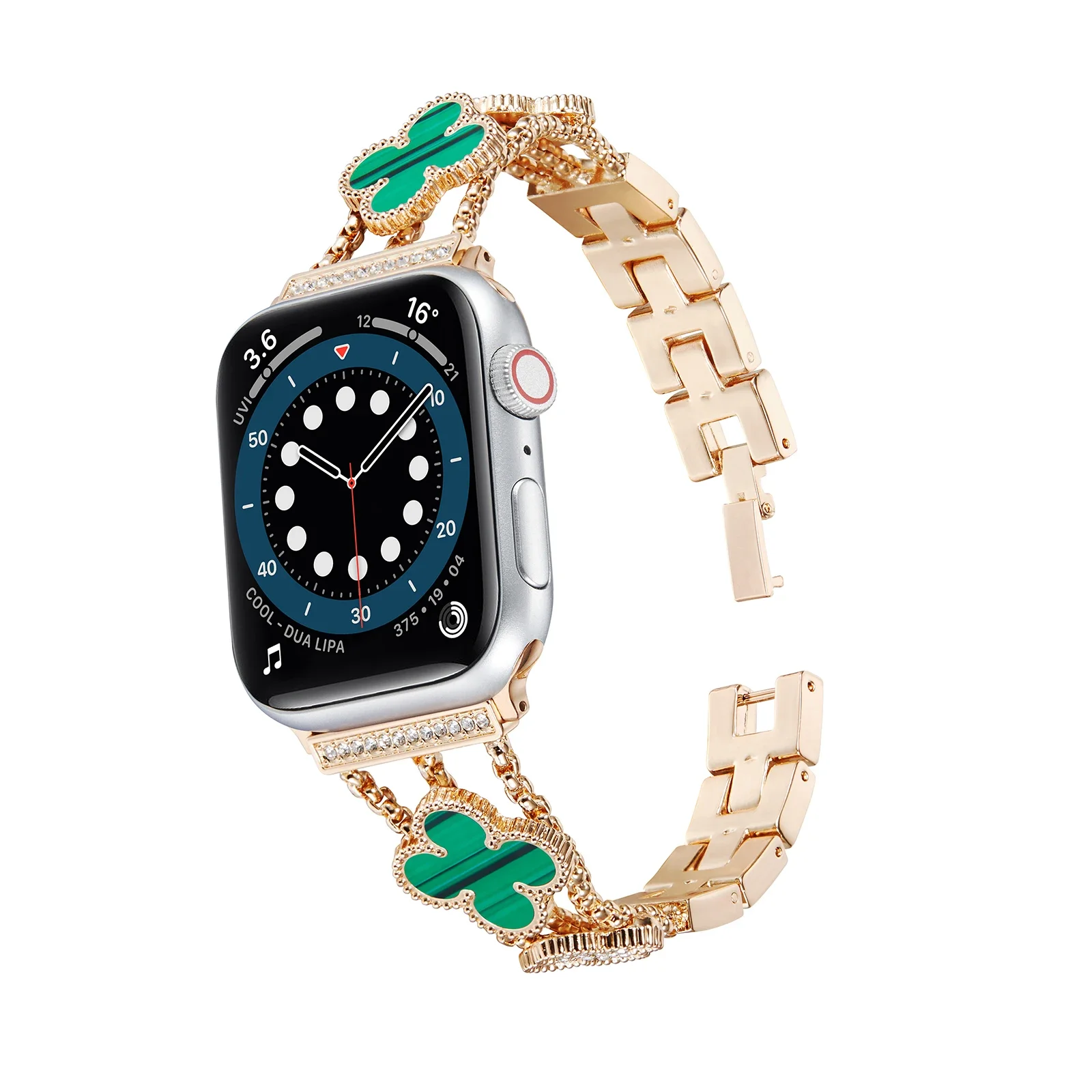 Elegant Diamond Fashion Metal Strap for Women - Premium Wristband for Smartwatches