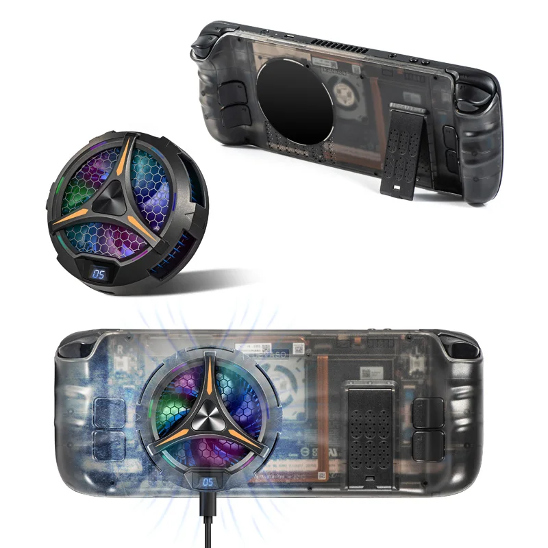

For Steam Deck Back Cover Modification Clear Back Case Replacement Case Cover Accessories