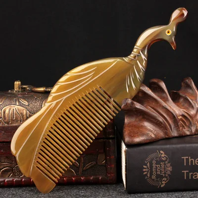 

Очаровательная расческа из чистого белого гудка, натуральная Антистатическая большая расческа