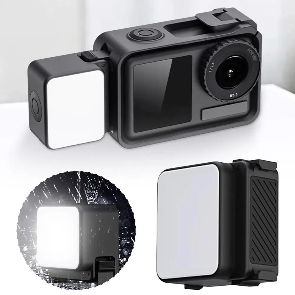 LED Video Light NEW LM18 Mini for DJI Osmo Action 4/3 Camera Cage & Pocket 3 4 IPX5 Waterproof 5600K Color Temperature Tool led video light,mini led video light