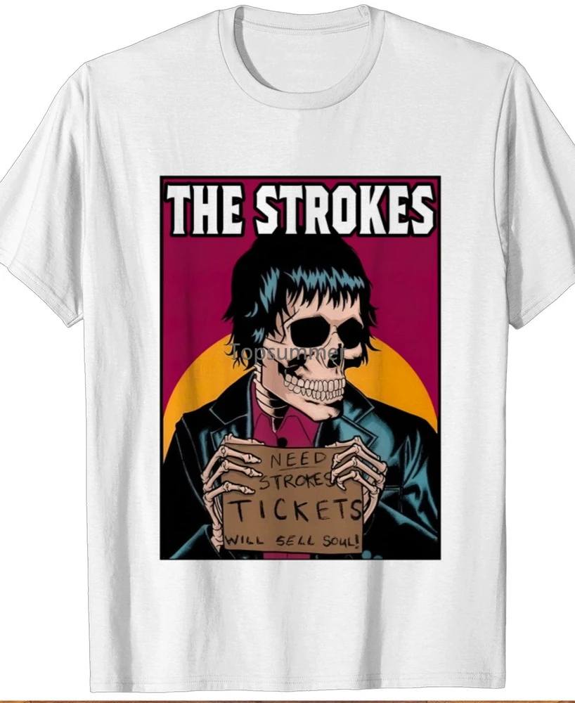 

The Strokes Band Poster New T-Shrit White Short Sleeve S-5Xl 1F1056