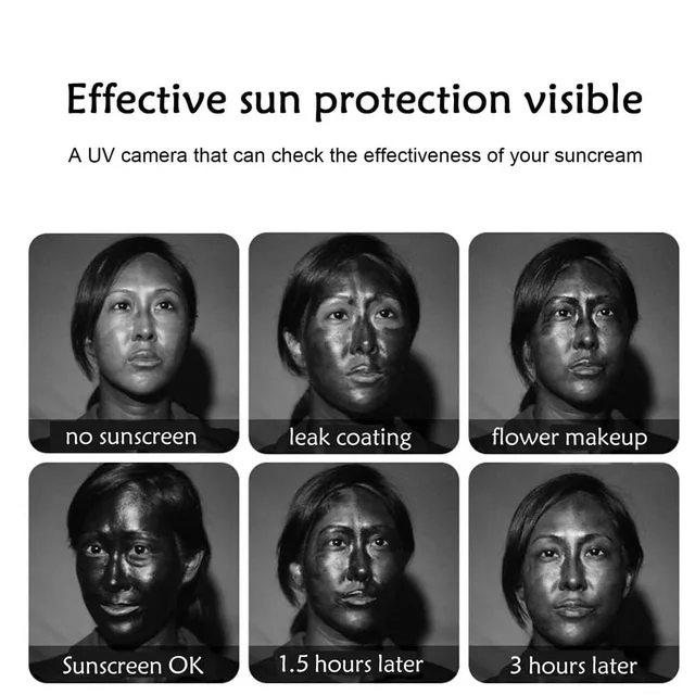 Mini caméra UV pour iPhone téléphone Android Protection solaire faciale Visible caméra UV Portable pour Test de Protection solaire 5