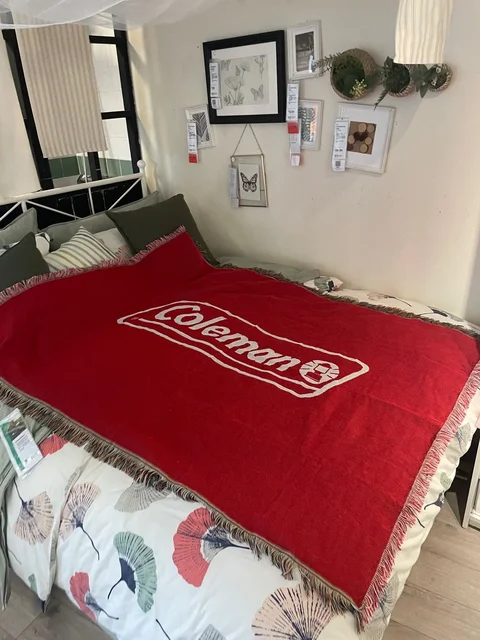 레드 콜맨 야외 캠핑 피크닉 담요, 다용도, 무료 배송, 폴리에스터와 면