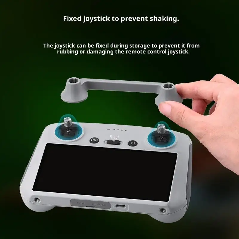 Protège-joystick pour drone RC - Lot de 1/2, gris, compatible DJI Mini 3/4 Pro/Air 3S