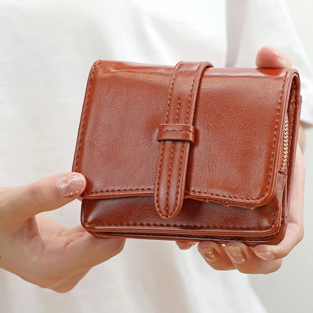 2023 New Leather Women Wallet Hasp Small Coin Pocket Purse Women Wallets  Cards Holders Luxury Brand Wallets Designer Purse - AliExpress