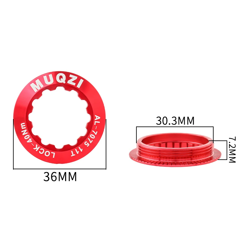 MUQZI Cassette Lockring MTB Road Bike 8 9 10 11 12peed Freewheel Ultralight Cap Aluminum Alloy Cassette Locks Cover bicycle sprocket gear,bicycle cassette,bike freewheel,bike sprocket,bicycle parts