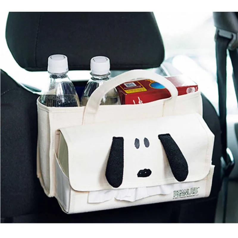 

Multifunctional Car Storage Hanging Basket Lovely Dog Portable Mommy Bag