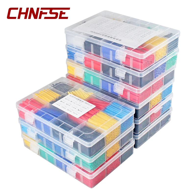 2:1 열 수축 Tube127/164/328/140/530/560/580/780pcs 수축 모듬 폴리올레핀 절연 슬리브 와이어 케이블 슬리브 랩