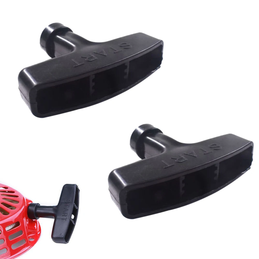 2pcs Pull Start Recoil Handle Black For Honda GX200 GX240 GX270 GX340 GX390 Engine Lawn Mower Generator Starter Handle