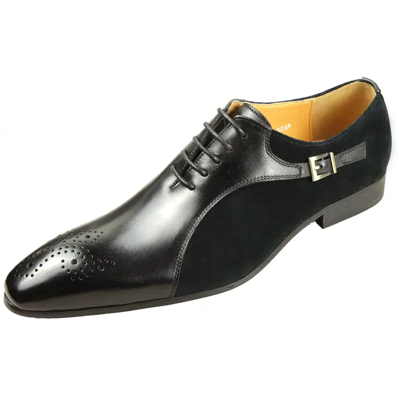 Business Men Leather Shoes Luxury Designer Leather Shoes Handmade Patchwork High Quality Sapato Social Masculino Oxford Man Shoe