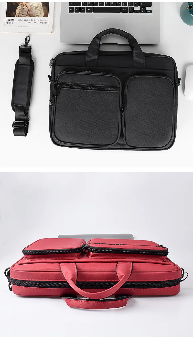 Portable Waterproof Laptop Bag Single Shoulder Bag Suitable for MacBook Mi 13.3 14 Inch Laptop Bag 15 Inch Large Capacity Bag