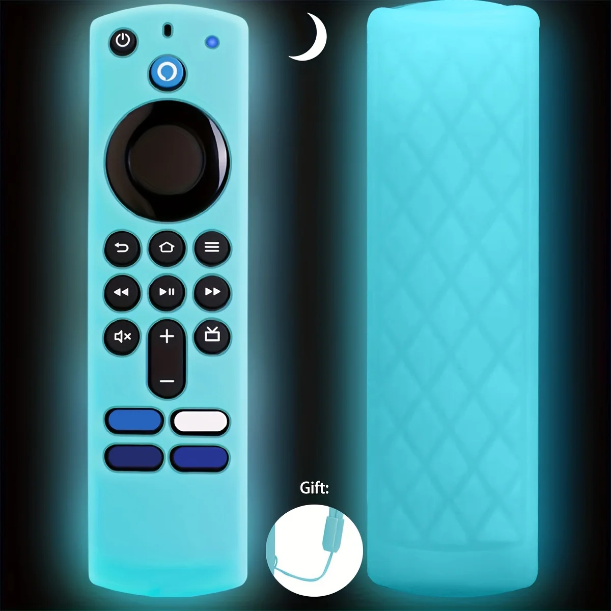Firestick Remote Control Set with Lanyard - Glow-in-the-Dark