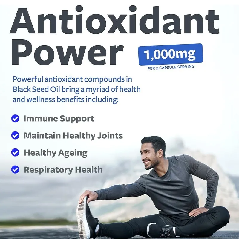 Black seed oil capsules premium black seed oil 120 capsules support overall health immune system