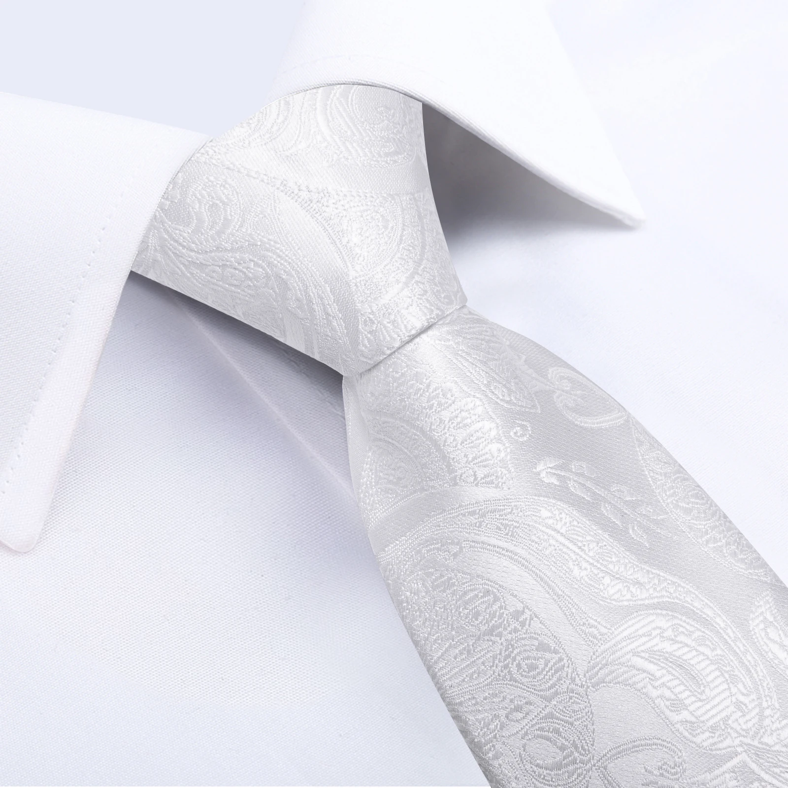 Neck Tie Men's Zipper Ties Pre-tied 8CM Lazy Necktie with Pocket Square Cufflinks For Business Wedding Prom Men Accessories Gravats Gift