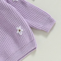Baby Girl Boy Knit Sweater Tops Pullover Sweatshirt Warm Crewneck Long Sleeve Tops for Infant Toddler 6