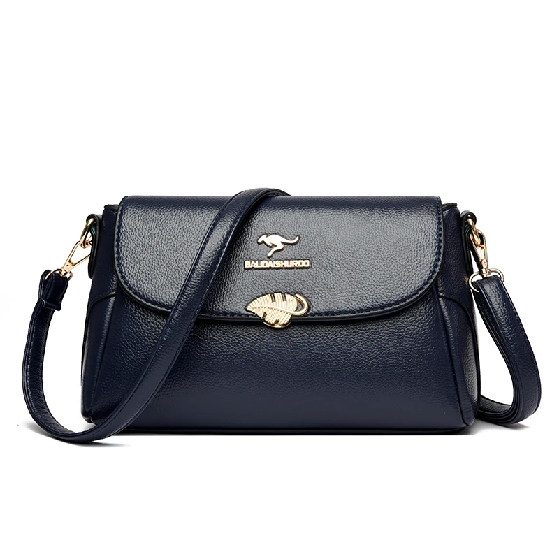 بو الجلود حقيبة الكتف للنساء ، رفرف أنيقة ، رسول ح...