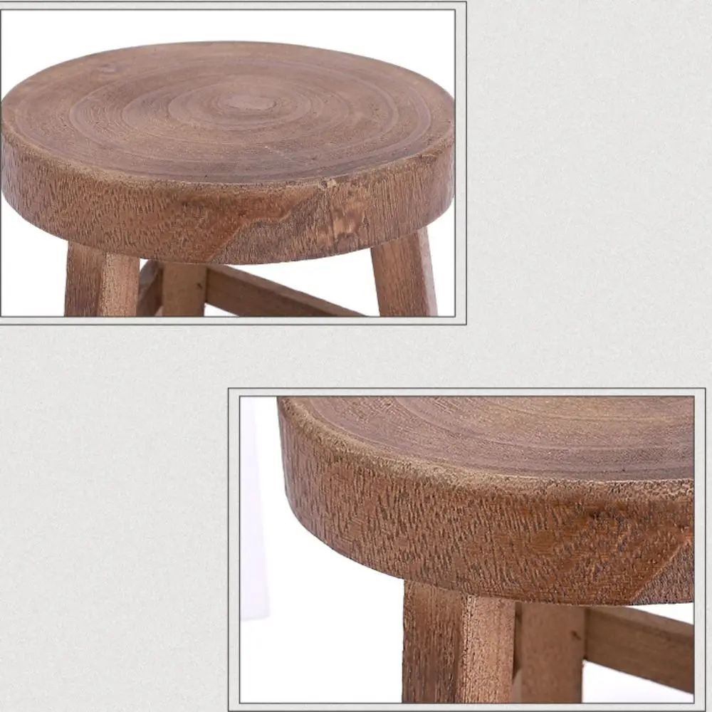 to Use Solid Wood Children Stool Home Furnishing Home Garden Display Stand Shoes Stool Shoe Changing Stool Flower Pot Holder