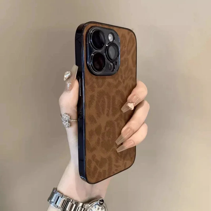 Luxury Leopard Print Shockproof Phone Case Cover