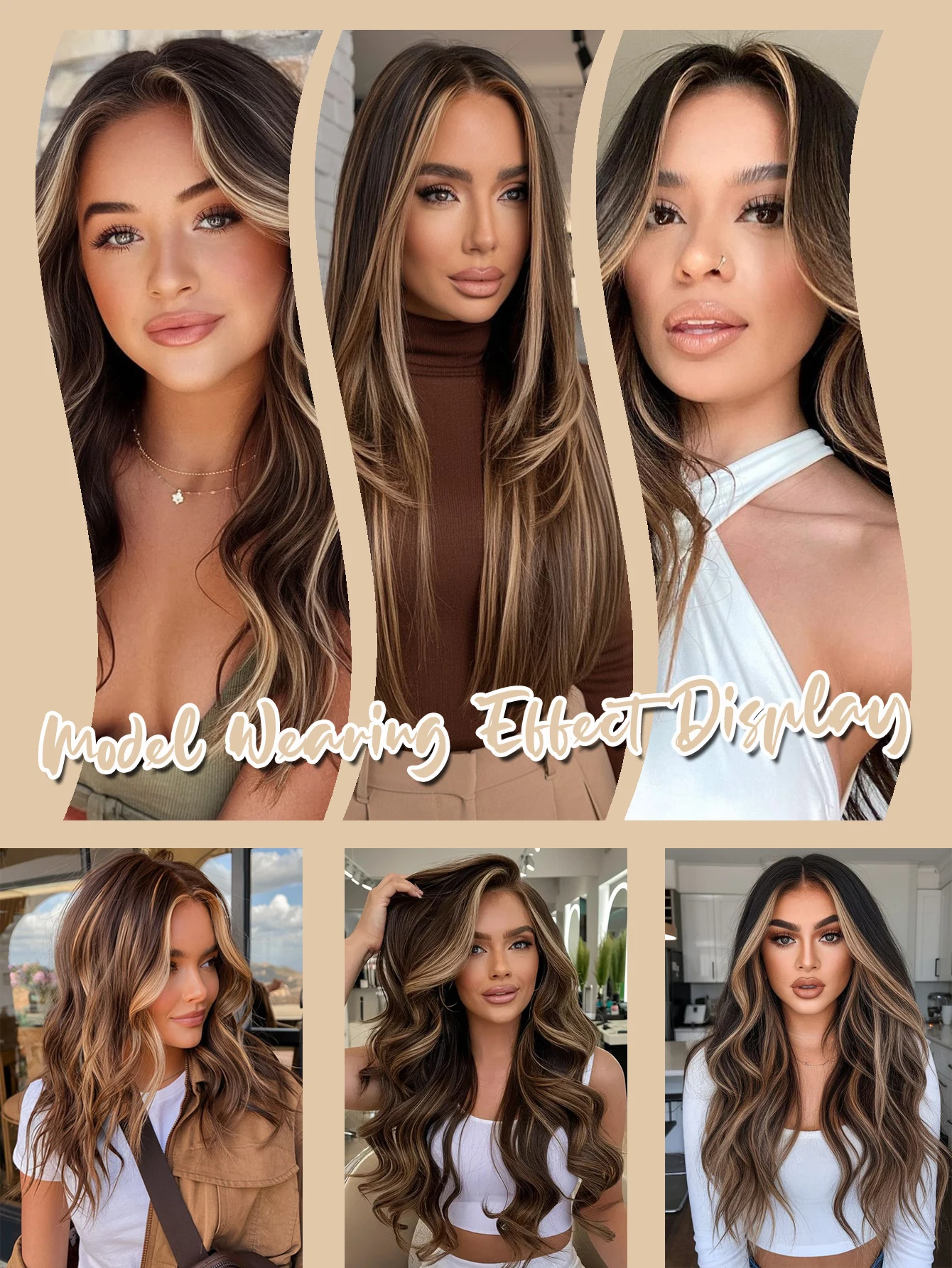 Synthetic Bangs Wig For Women White Hair Cover