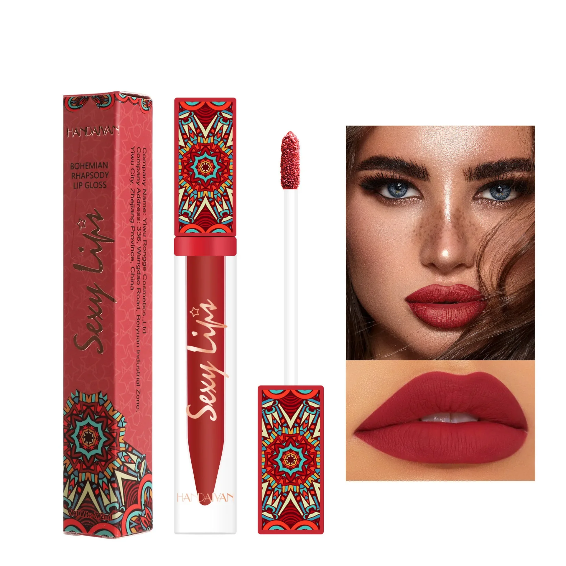 

Жидкая бархатная губная помада для макияжа, матовый блеск для губ, Красная губная помада телесного цвета для женщин, долговечная водостойкая косметика для красоты