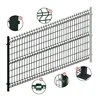 PVC Coated 3D curved welded wire mesh panels fencing trellis gates 4