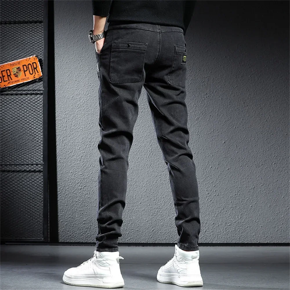 Men's Slacks Fall 2024 New Slim Fashion Men's Pants Stretch Skinny Fashion Semi Casual Men Pants Small Straight Leg Trousers