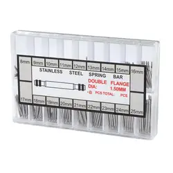 Stainless Steel Watch Strap Spring Bar Set - 360 Pieces (Assorted Sizes: 8mm - 25mm) (360pcs - 1.5mm)
