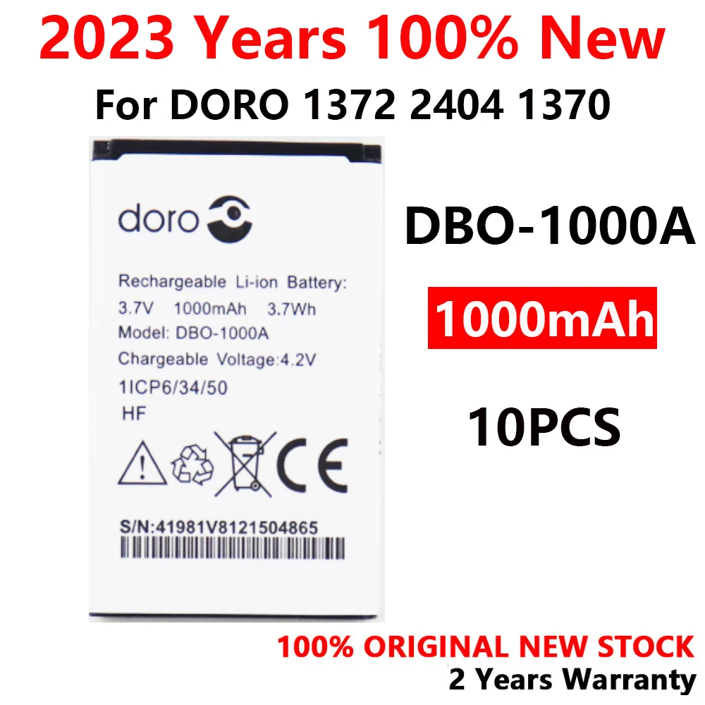 BatterieDBO1000A100authentique1000mAhpourDORO137224041370