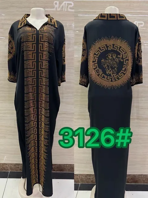 Robe ethnique ample et élégante, mode luxe XXL ~ XXXL, 2025 1