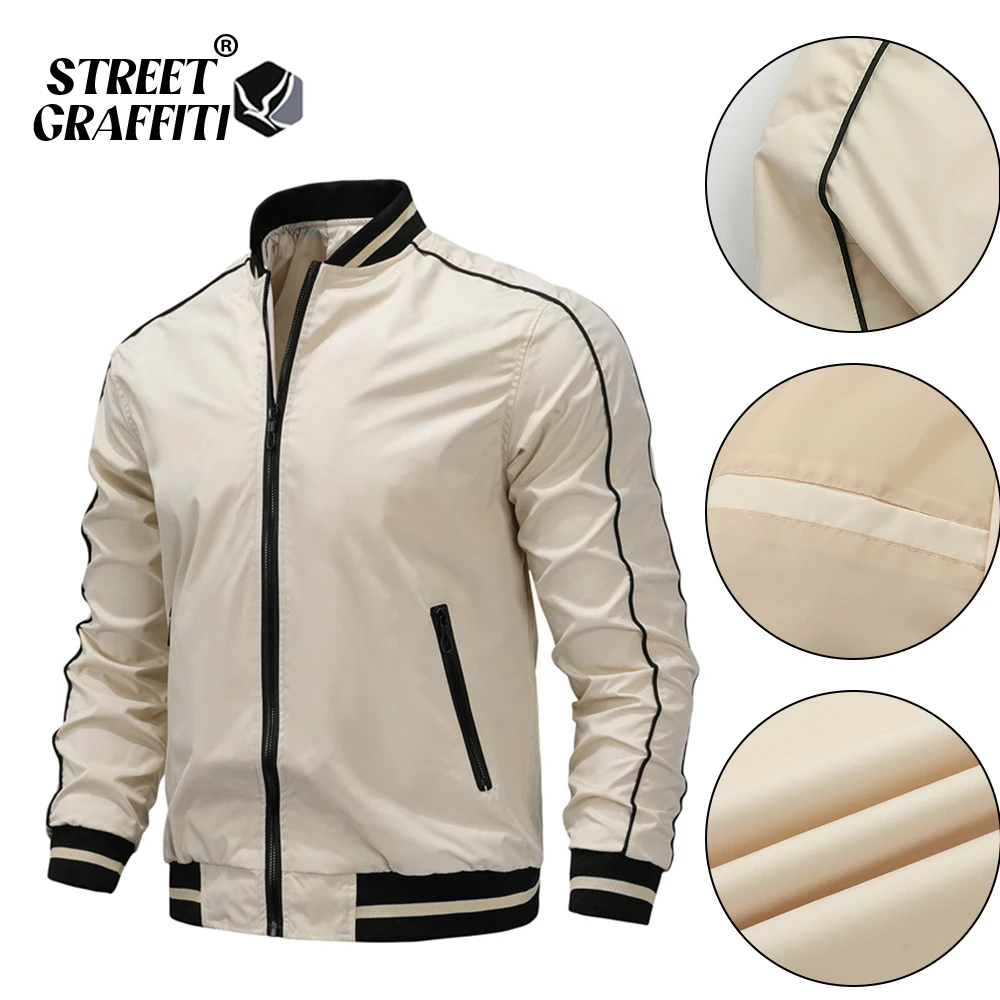 

2023 Men Solid Casual Jackets Hot Fashion Brand Outwear Warm Windproof Waterproof Coats High Quality Winter Jacket For Male
