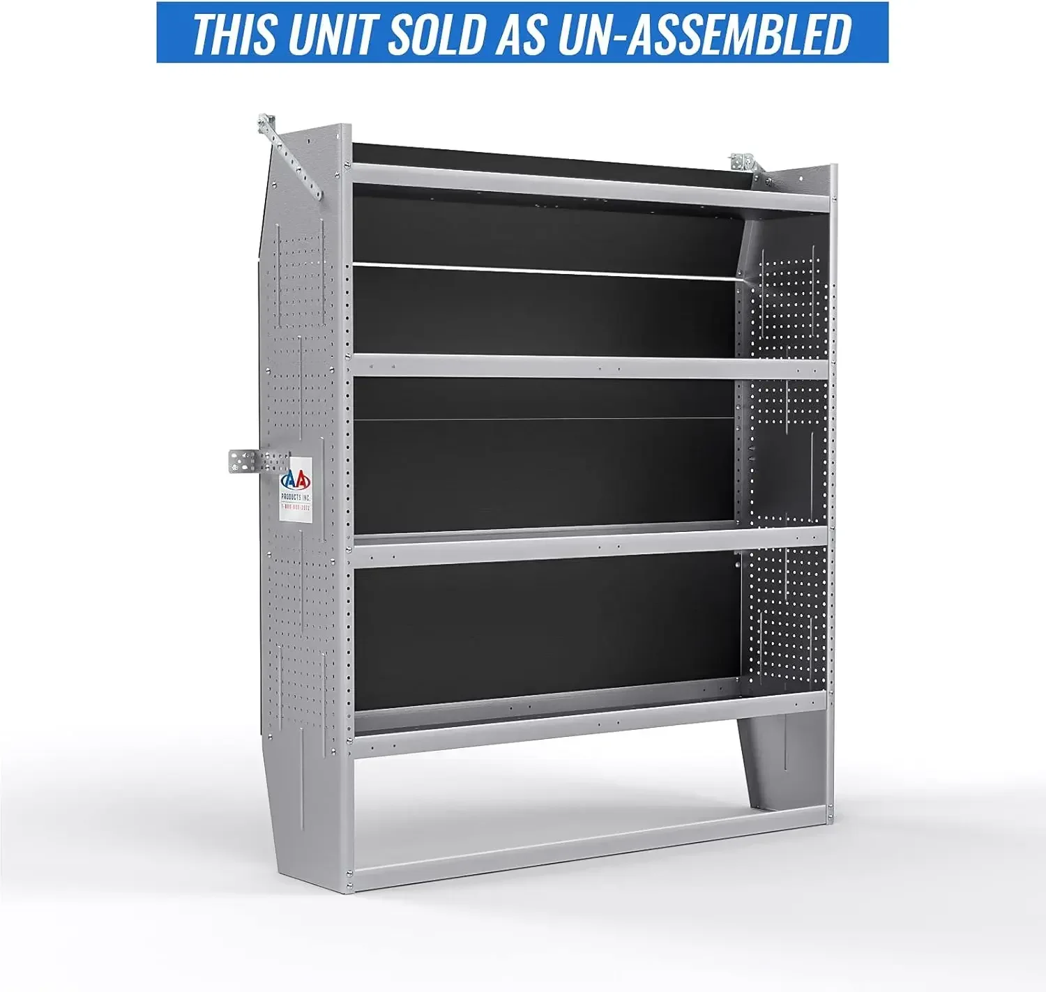 SH-6005 Steel Mid/High Roof Van Shelving Storage System Fits Transit, NV, Promaster and Sprinter,Van Shelving Units 4