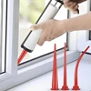 Caulking Nozzle Plastic Caulk Nozzle Applicator Caulking Extension Tool Curved Caulking Nozzle Long Caulking Nozzle 9Pcs 2