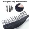 Relaxing Elastic Massage Comb Portable Hollow Hair Combs Scalp Massage Brush Soft Tooth Comb No Harm To Hair Massage Scalp Brush 4