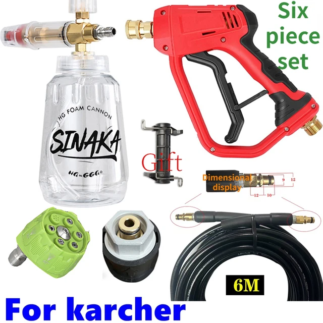 For Karcher K2-K7 Car Washer High Pressure Gun Soap Foam Sprayer 5pcs  Nozzle 14mm M22 Screw Automobile Wash Off Road 4x4 - AliExpress