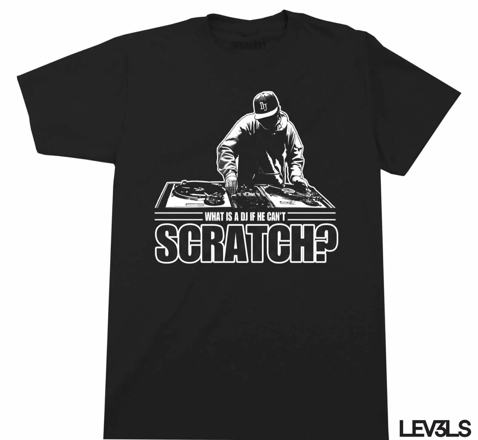 Scratch Dj T Shirt Vari Colori Dimensioni M-2Xl Technics 1200 Dj Art Mixer