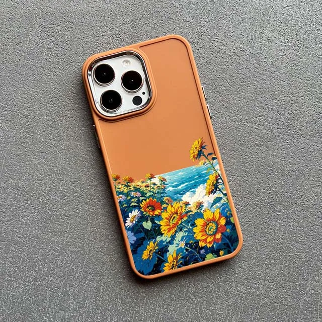 Sommerliche Gänseblümchen-Handyhülle für iPhone 16 11 12 13 14 15 Pro Max 15 14 8 7 Plus SE2 XS X XR Stoßfeste Silikon-Rückabdeckung – Detail 6