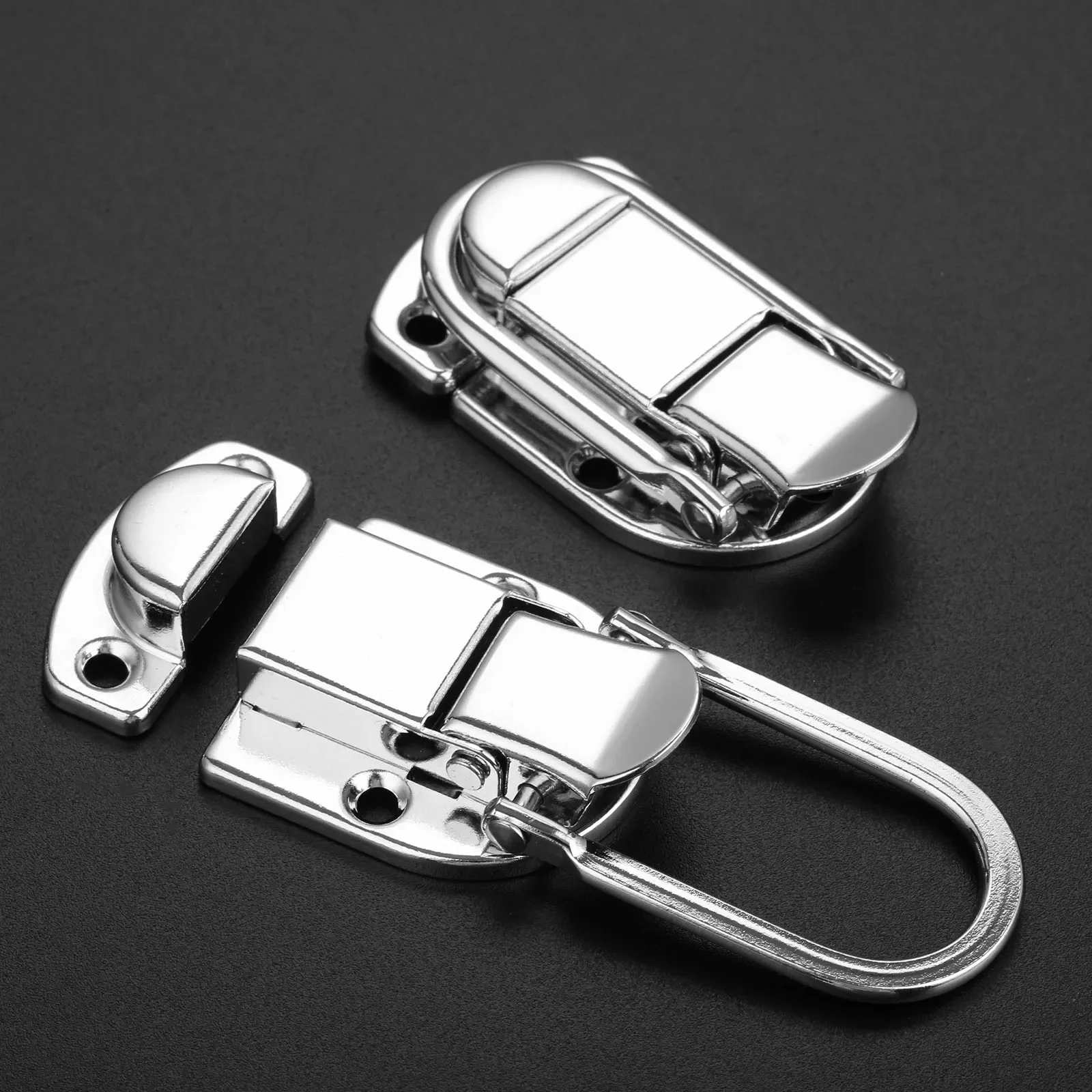 2 Set Jewelry Wood Box Drawer Latches Hasp Latch Buckle Clasp for Luggage Flight Case 34*59mm furniture hardware,toggle latches,jewelry box hasps,decorative latches