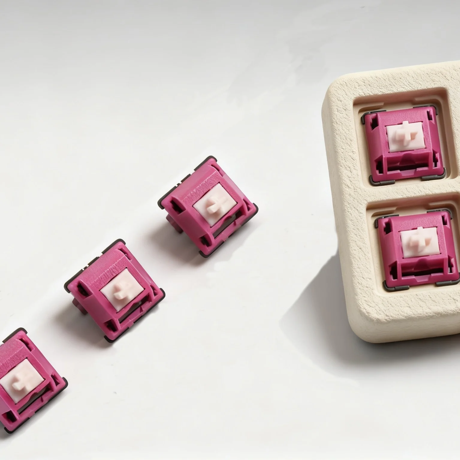 BSUN HEIMAO 베리드 치즈 스위치 4.0mm 키 트래블 무음 키보드 스위치 개선된 POM LY 게이밍 기계식 키보드 스위치