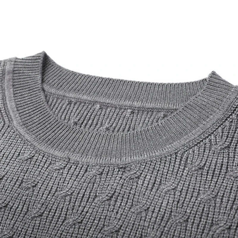 Men Wool Knit Tops Basic Sleeveless Jumpers Sweater Pullover O Neck for Autumn Winter England Style Male Young Fashion 00049