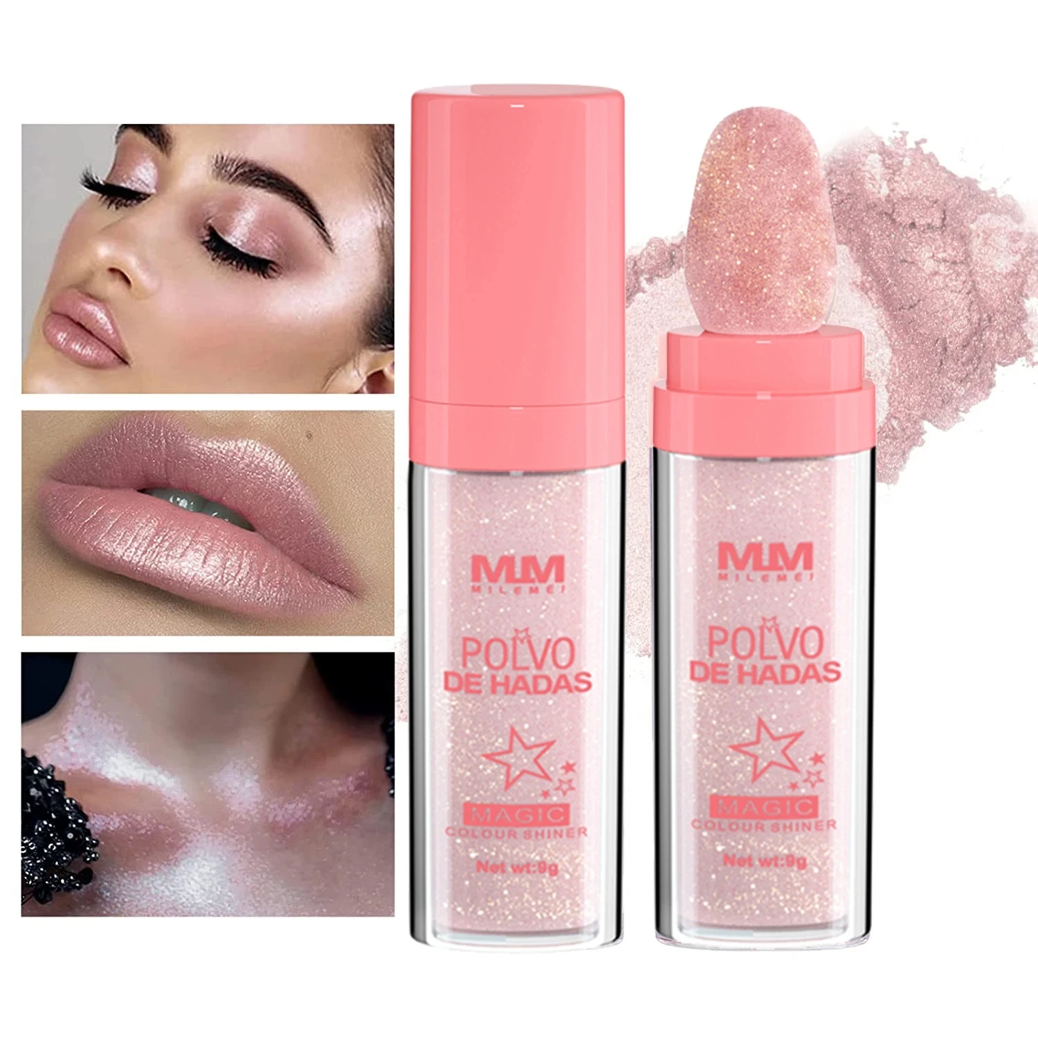 NEW POLVO DE HADAS Highlighter Powder Body Glitter Brighten Face Contour Bronzer Shimmer Eyeshadow Makeup Lip Gloss High Light долгосрочный shimmer блеск обнаженная металлическая пигменты тени на тени для век палитра eyeshadow powder eye косметика