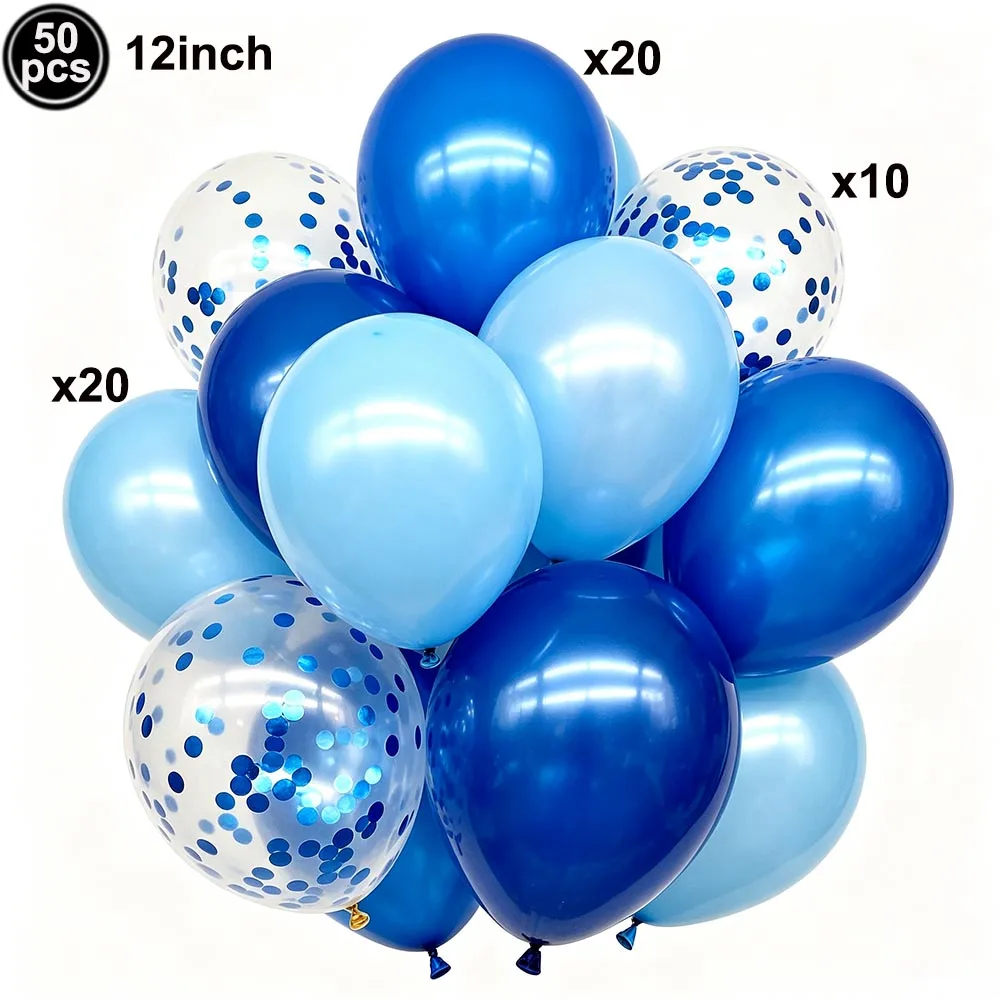 Blue Cartoon Shark Theme Disposable Tableware Set for Kids' Ocean Birthday Party Decor