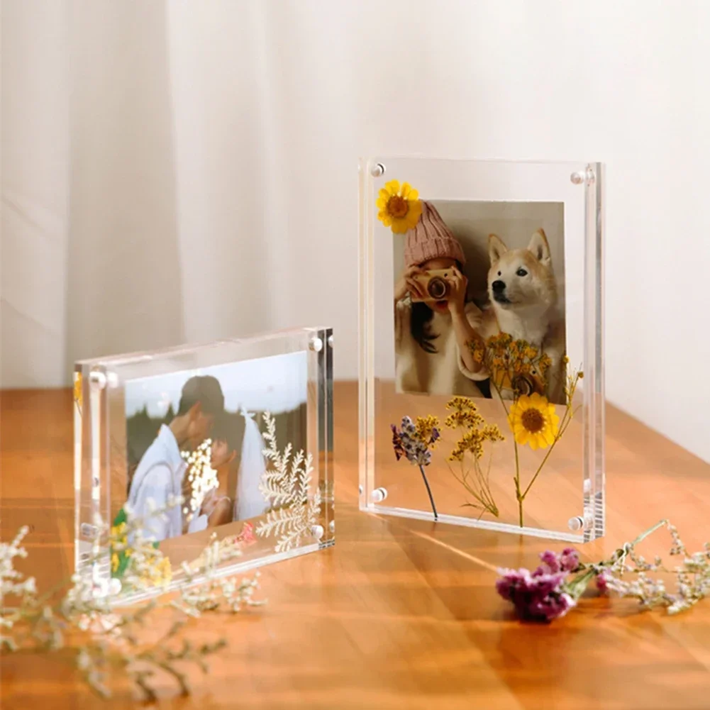 Photo Frame Decorative Products Acrylic Decorate Desktop Easy To Use Sturdy Material Transparent Home Park Brand New photo frame