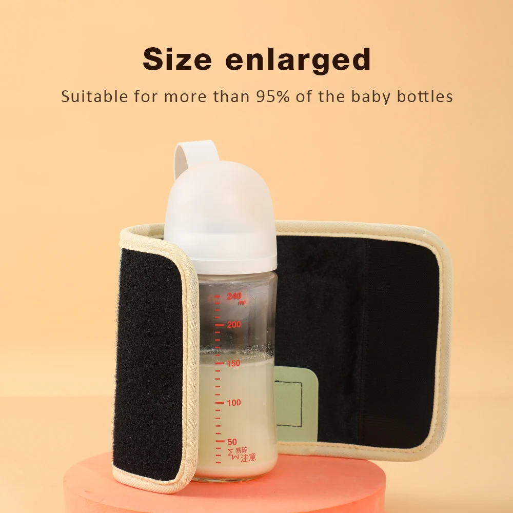 Baby Milk Warmer Nursing Bottle Heater Adjustment Baby Bottle Cup Warmer Portable USB Bottle Warmer Outdoor Travel Accessories 3