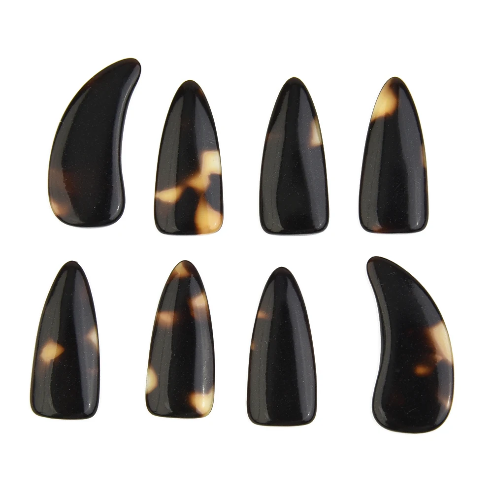 Guzheng Picks Celluloid Nails Finger Pick Musical String Instrument Accessories For Children Younger Replacement Parts 8PCS/Set