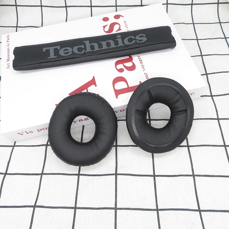 RP DJ1210 테크닉 헤드폰용 이어패드 RP-DJ1210 헤드패드 이어 패드 교체용 헤드셋 이어 패드 PU 가죽 스폰지 폼