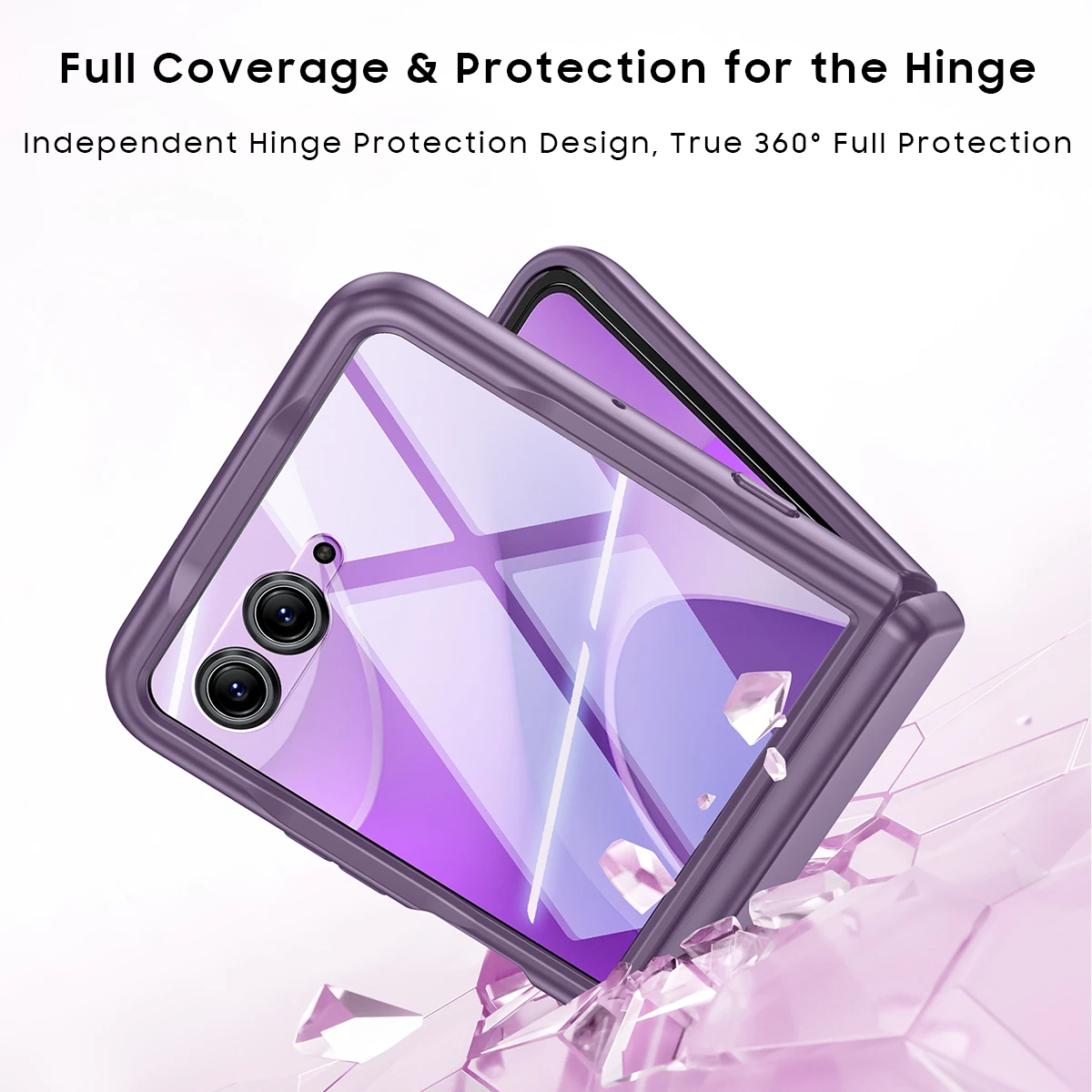Enhanced Protective Matte Transparent Case with Mirror Film