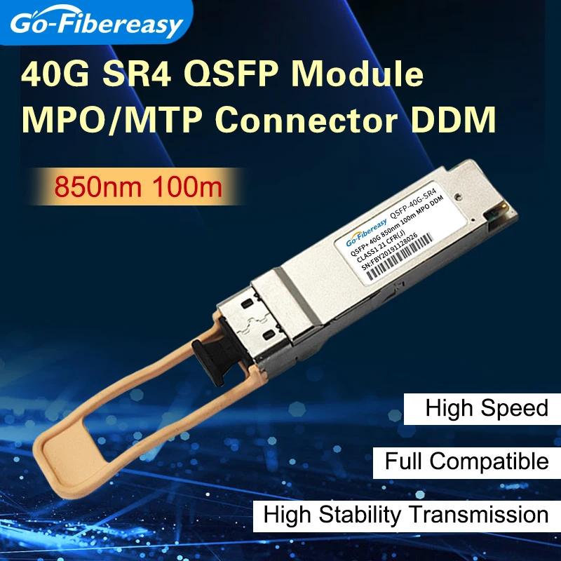 40Gb QSFP Fiber Switch Module 40GBASE-SR4 850nm MPO/MTP MMF QSFP Optical Transceiver Module Compatible Huawei/Cisco QSFP-40G-SR4 qsfp 40gb aoc cable qsfp to 4xsfp active optical cables 1m 2m 3m 5m 10m 50m om3 aqua cable compatible cisco mikrotik huawei